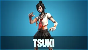 Tsuki Fortnite Combat Form Wallpaper