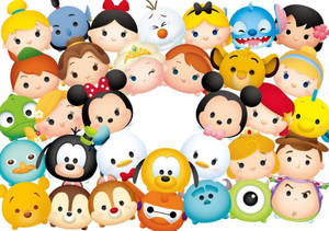 Tsum Tsum Circle Wallpaper