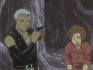 Tsume From Wolf's Rain Charging Through The Wilderness Wallpaper