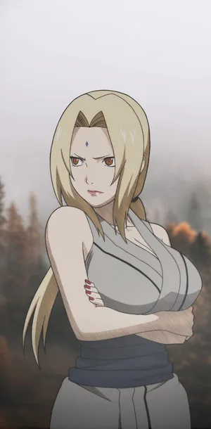 Tsunade Frowning Wallpaper