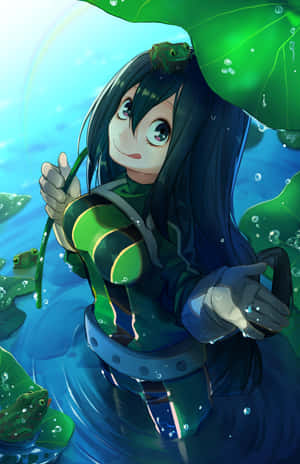 Tsuyu Asui From My Hero Academia Wallpaper