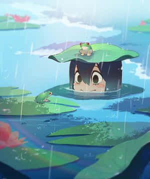 Tsuyu Asui In River Wallpaper