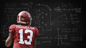 Tua Tagovailoa Of The Alabama Crimson Tide Wallpaper