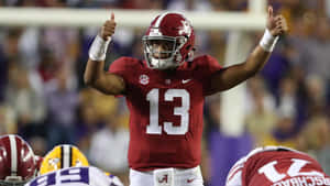 Tua Tagovailoa Thumbs Up Wallpaper