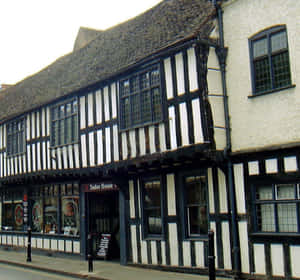 Tudor House Worcester U K Wallpaper