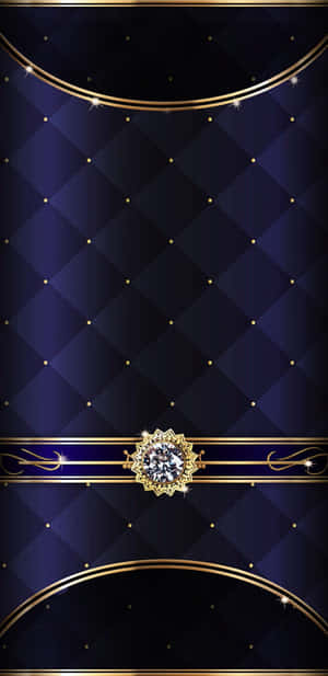 Tufted Blue Gold Expensive Wallpaper