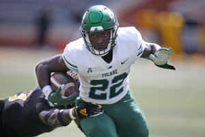 Tulane Running Back Action Shot Wallpaper