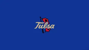 Tulsa Golden Hurricane Logo Blue Background Wallpaper