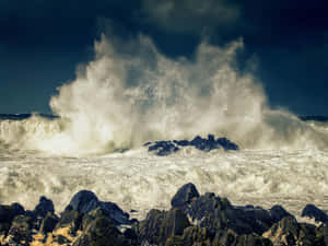 Tumultuous Arctic Storm Wallpaper