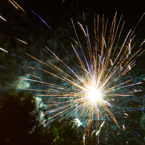 Tumultuous Firework Sky Wallpaper