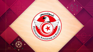 Tunisia National Football Team Logo Red Aesthetic Wallpaper