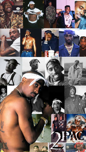 Tupac Shakur Collage Aesthetic Wallpaper