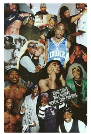 Tupac Shakur Collage Memories Wallpaper