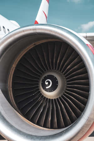 Turbofan Jet Engine In Full Performance Wallpaper