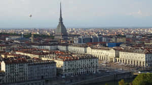 Turin Cityscape Aerial View Wallpaper