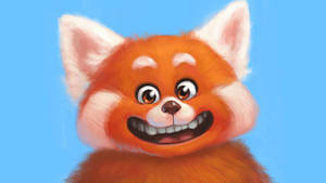 Turning Red Panda Digital Art Wallpaper