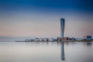 Turning Torso Dark Malmo Skyline Wallpaper