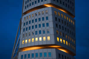 Turning Torso Lights Evening Wallpaper