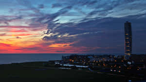 Turning Torso Malmo Evening Sunset Wallpaper