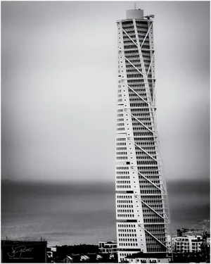 Turning Torso Monochrome Wallpaper