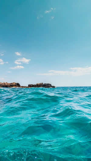 Turquoise Aesthetic Sea Wallpaper