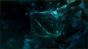 Turquoise Dota 2 Logo Wallpaper