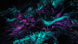 Turquoise Splashing Abstract Wallpaper