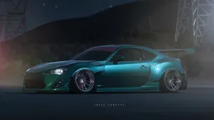 Turquoise Subaru Brz Wallpaper