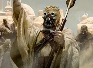 Tusken Raiders Marching Through The Dunes