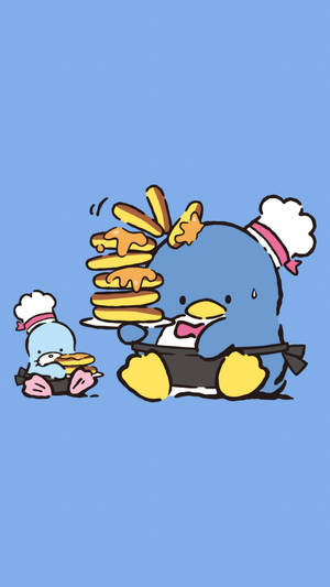 Tuxedo Sam And Chip Pancakes Wallpaper