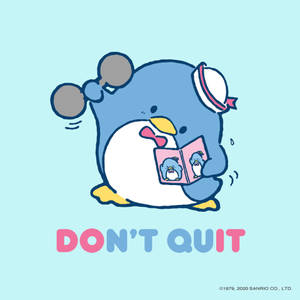 Tuxedo Sam Don't Quit Quote Wallpaper