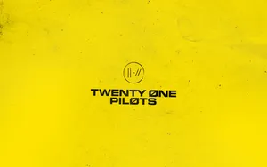 Twenty One Pilots Logo In A Vibrant Yellow Wallpaper