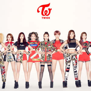 Twice_ Kpop_ Group_ Promo_ Photo Wallpaper