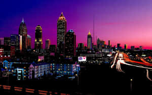 Twilight Cityscape Skyline Wallpaper