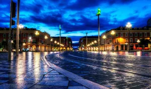 Twilight_ Cityscape_ Street_ View.jpg Wallpaper