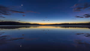 Twilight Lake Reflections Wallpaper