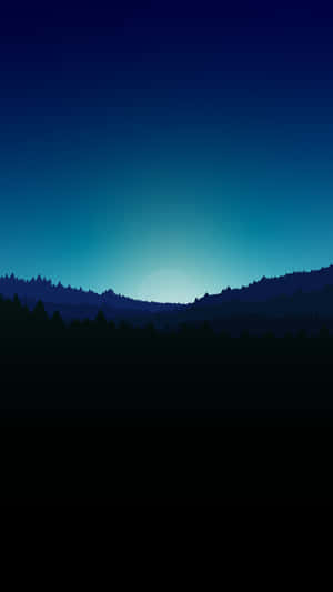 Twilight Silhouette Forest.jpg Wallpaper