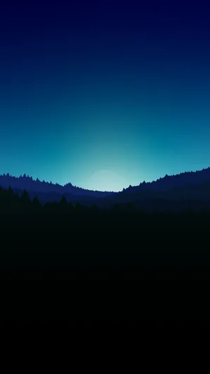 Twilight Silhouette Forest.jpg Wallpaper