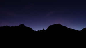 Twilight_ Silhouette_ Mountain_ Peaks_4 K Wallpaper