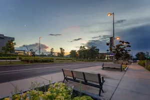 Twilight Street Scene Laval Wallpaper