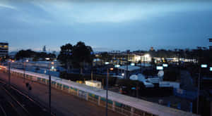 Twilight View Melbourne Cricket Ground Environs Wallpaper