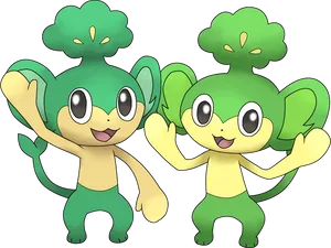 Twin Pansage Hd Wallpaper