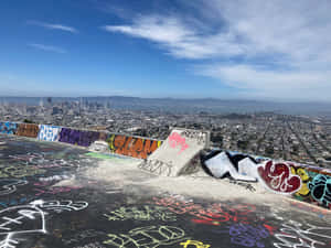 Twin Peaks Graffiti Overlook San Francisco Wallpaper