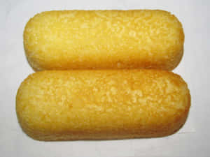 Twinkies Snack Cakeson White Background Wallpaper
