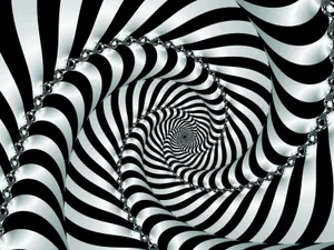 Twisted Checkerboard Optical Illusion Wallpaper