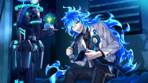 Twisted Wonderland Blue Flame Magician Wallpaper