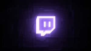 Twitch Logo Glowing Purple Wallpaper