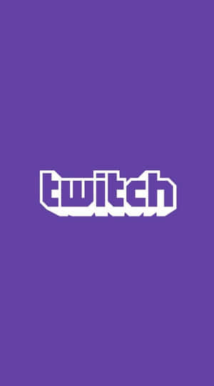 Twitch Logo On A Purple Background Wallpaper