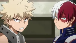 Two Anime Characters With Red Hair And White Hair Wallpaper