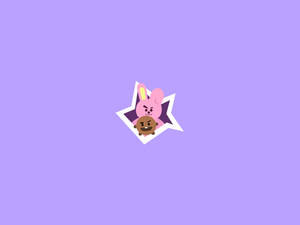 Two Best Friends - Bts Bt21's Cooky And Shooky! Wallpaper